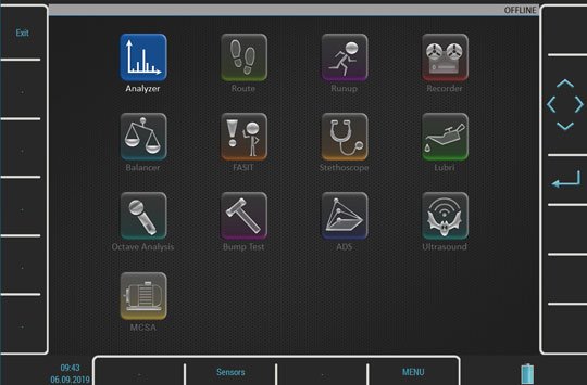 Virtual unit for vibration diagnostics