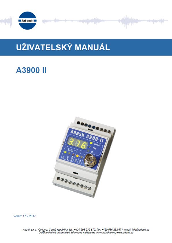 Adash A3900 manual